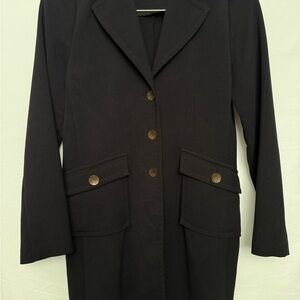 CAbi Black Blazer with Gold Buttons
